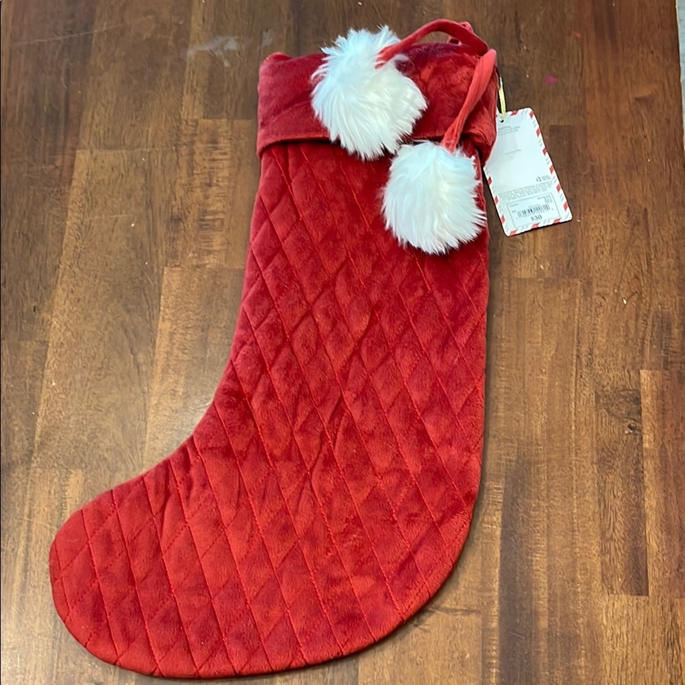 North Pole Trading Co. Velvet Stocking - Picture 3 of 3